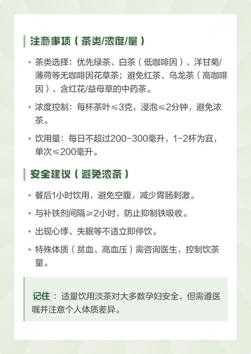 孕妇能喝茶叶水吗