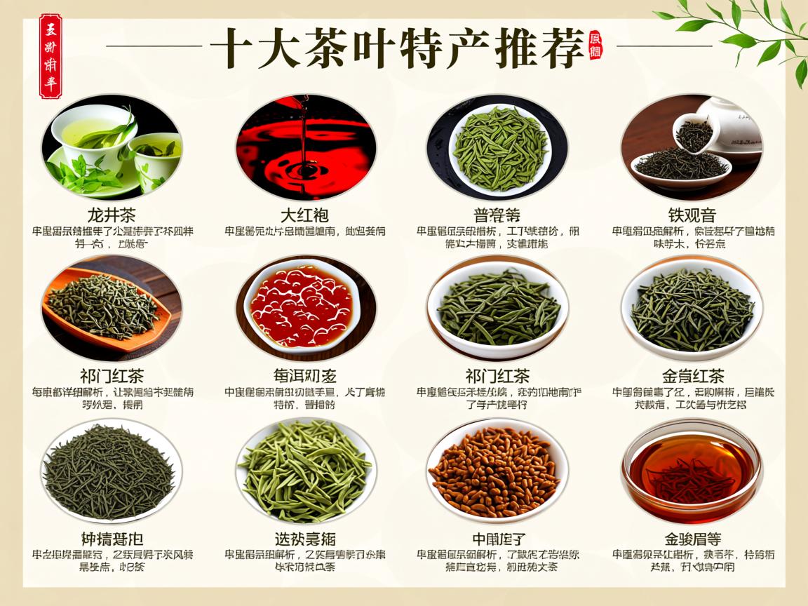 中国十大茶叶特产推荐｜正宗产地+选购指南+风味特点全解析
