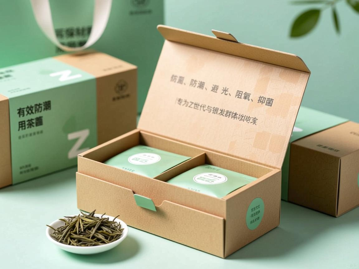 茶叶包装盒设计全指南：防潮避光阻氧抑菌+环保材质选型+Z世代与银发群体开盒体验优化