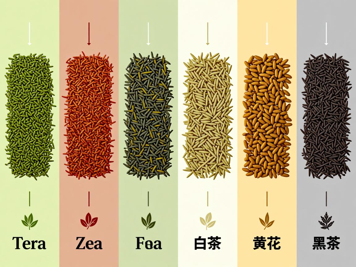 茶叶种类全解析：从发酵程度看绿茶红茶乌龙茶白茶黄茶黑茶的本质区别