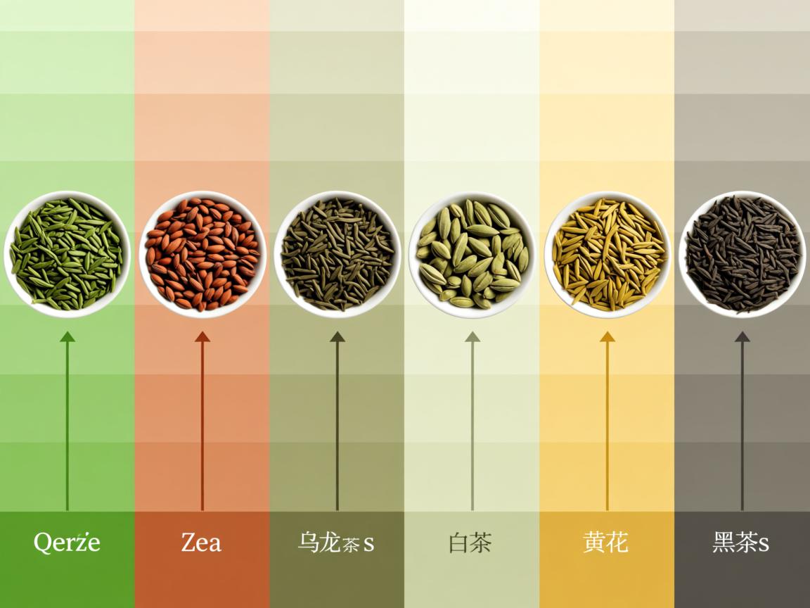 茶叶种类全解析：从发酵程度看绿茶红茶乌龙茶白茶黄茶黑茶的本质区别