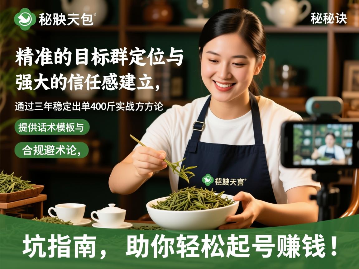 直播卖茶叶怎么起号赚钱？3年稳定出单400斤的实战方法论（含话术模板+合规避坑指南）