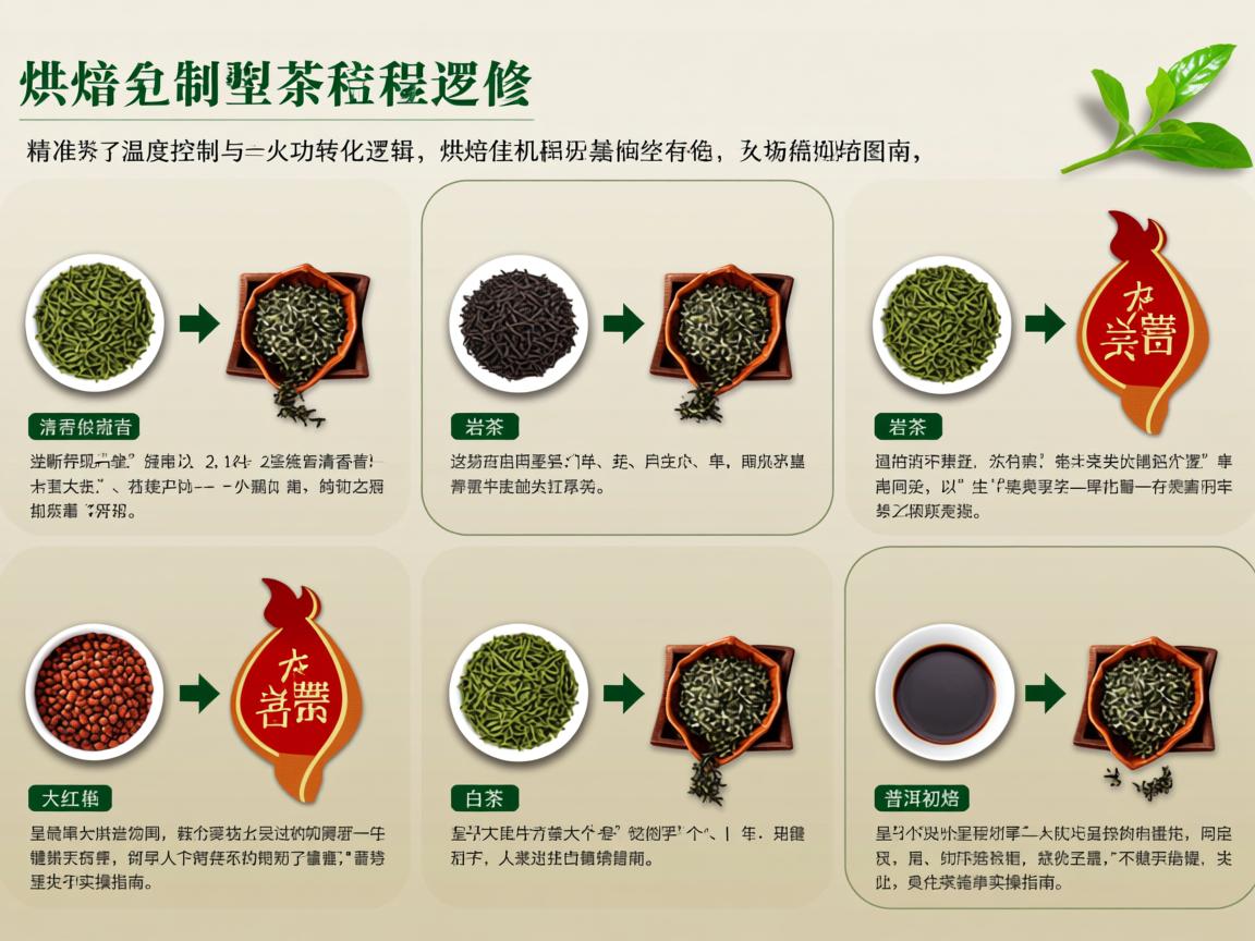 茶叶烘焙全解析：不同茶类的精准温度控制与火功转化逻辑（含清香铁观音、岩茶、大红袍、白茶、普洱初焙实操指南）
