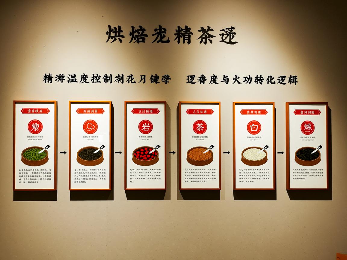 茶叶烘焙全解析:不同茶类的精准温度控制与火功转化逻辑(含清香铁观音、岩茶、大红袍、白茶、普洱初焙实操指南)