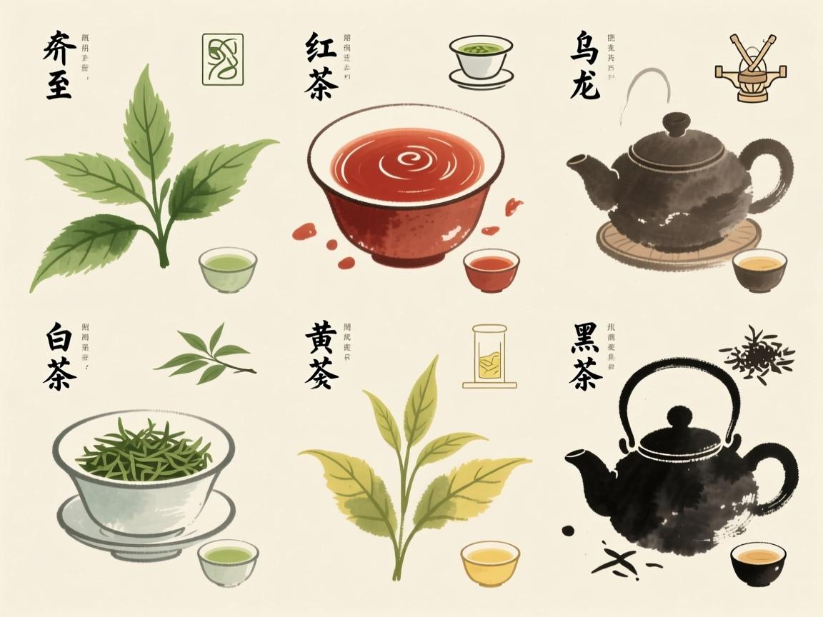 茶叶六大茶类全解析：从工艺本质看绿茶红茶乌龙茶白茶黄茶黑茶的区别与选择