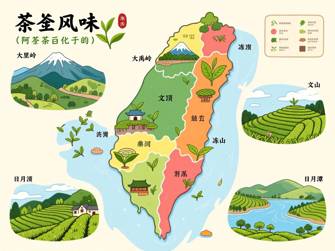 台茶叶风味地图:解密阿里山梨山大禹岭高山茶、冻顶乌龙、文山包种与日月潭红茶的产地-品种-工艺三维密码